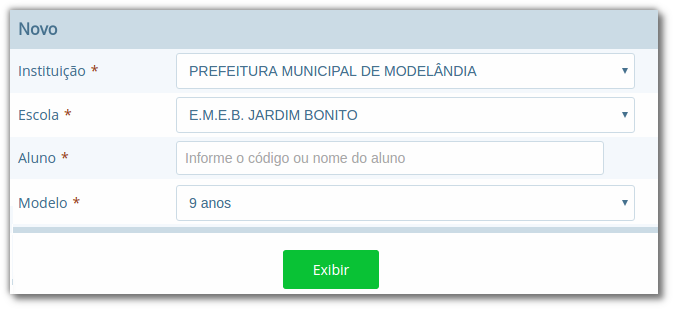 Busca rápida nos filtros